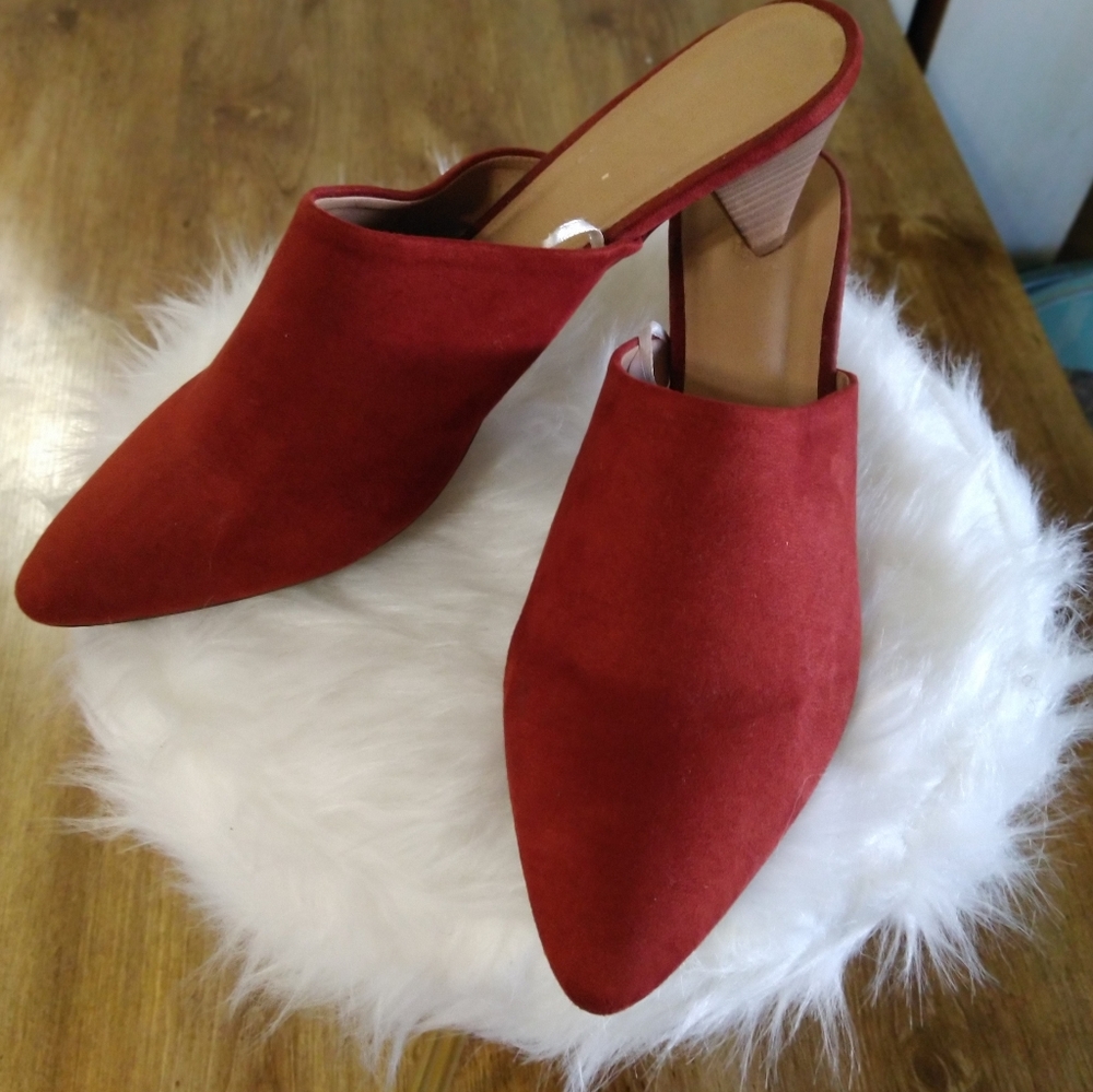 Rust colored Mules